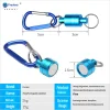 Outdoor lure fishing magnetic telescopic buckle, magnetic quick-release outdoor carabiner, elastic lanyard, anti-loss wrist strap buckle