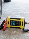 ABS Smart Battery Trickle Charger 12V 6A Automatic Smart Car Battery Charger with LCD Display Temperature Monitoring for Truck Motorcycle Boat SUV ATV and More