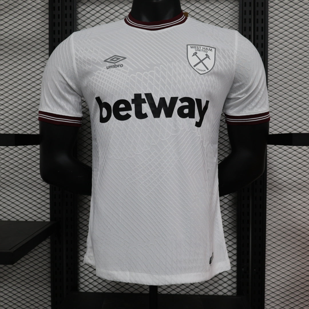 2023/2024 Player Version West Ham United White Football Shirt 1:1 Thai Quality mysite