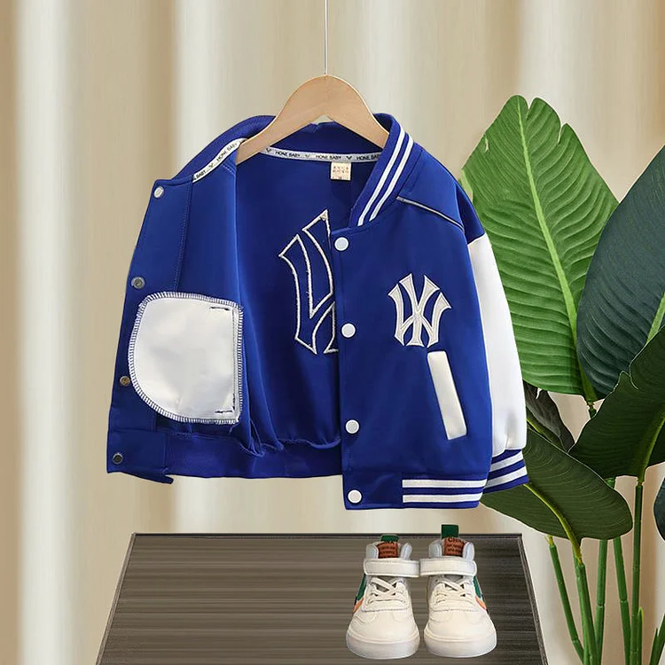 Toddler Boys Jackets Boys Autumn Clothing Baseball Uniform Jacket Children