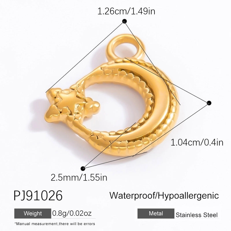 1 Piece 11.1*11.2MM 15.7*17MM 304 Stainless Steel Heart Shape Pendant Chain Jewelry Accessories