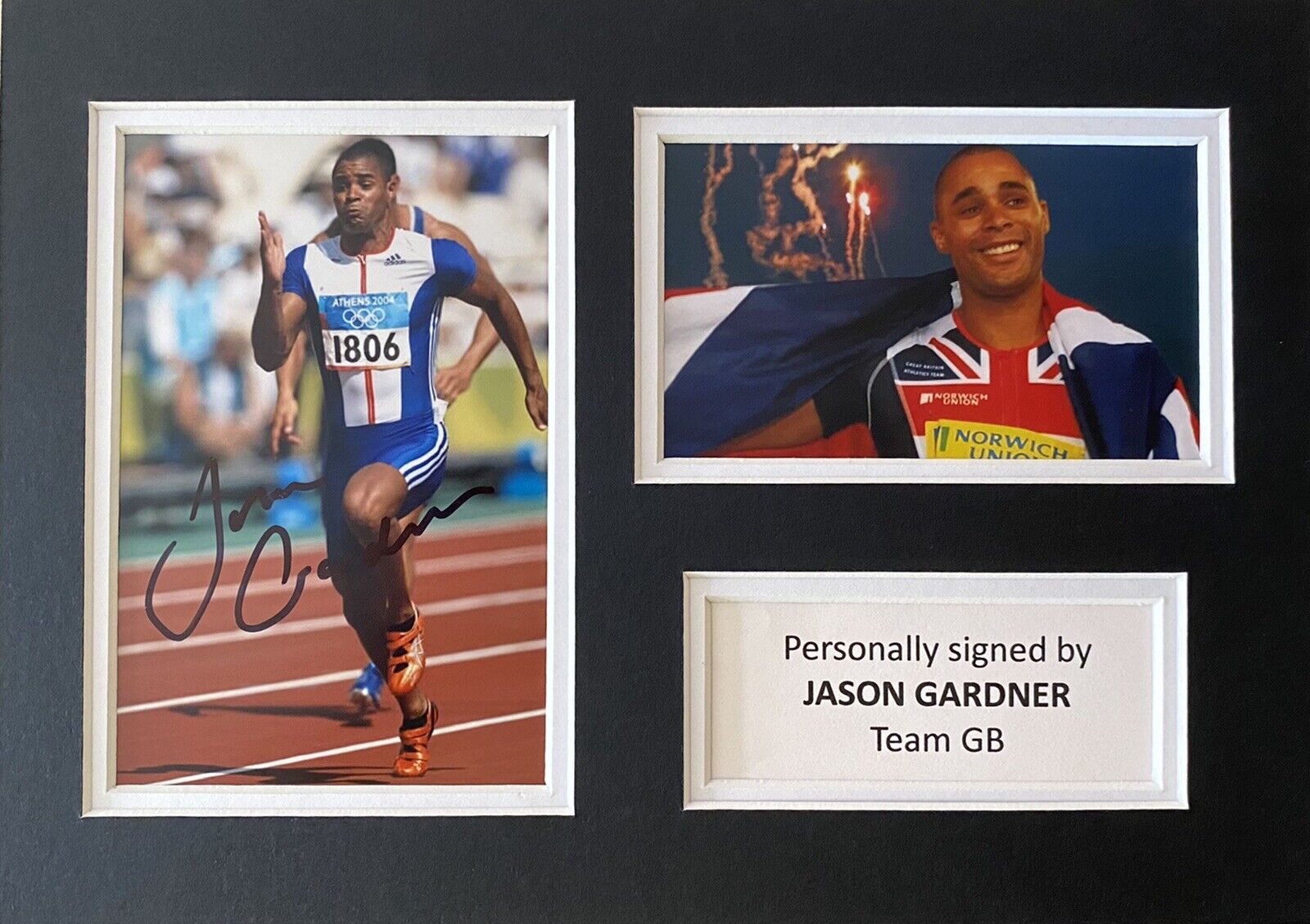 Jason Gardner Hand Signed Photo Poster painting In A4 Mount Display - Olympics - Team GB