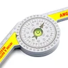 360 Degree Miter Saw Protractor w/Leveling Bubble Angle Finder Gauge Ruler