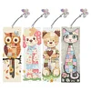 4Pcs DIY Animal Diamond Painting Bookmarks