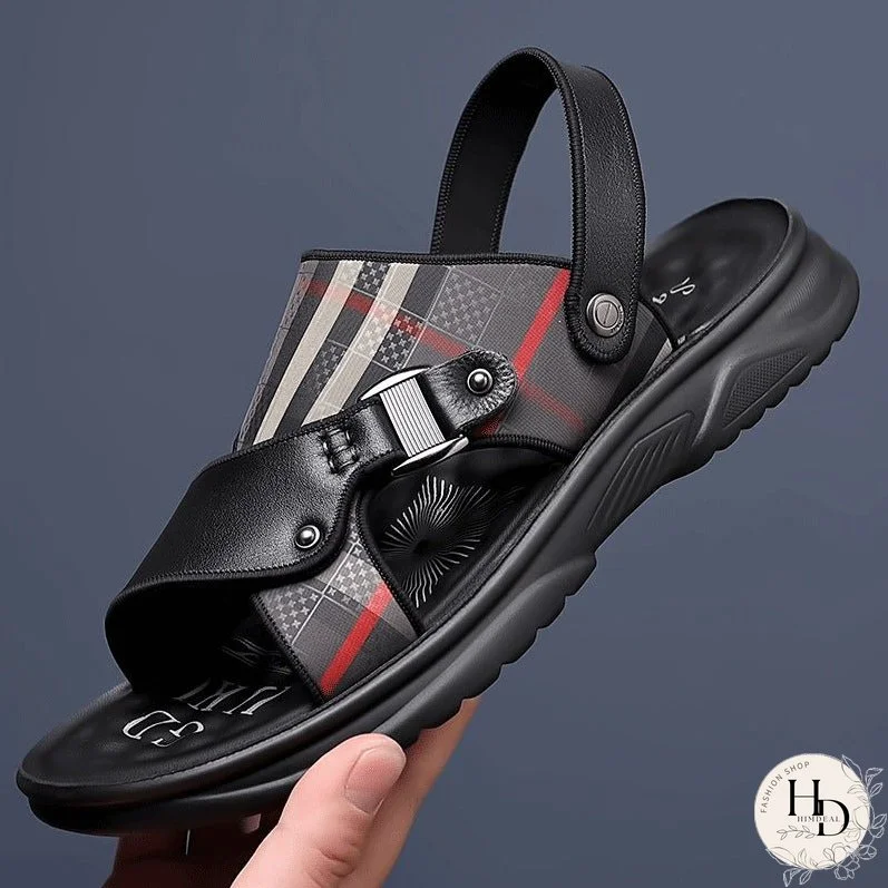 Men's Breathable Soft Bottom Open Finger Beach Slippers