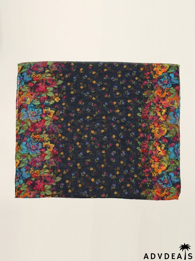 Flower Print Scarf