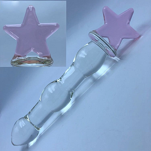 Sex Toy Appliance Stick Adult Female Sex Toy Glass Loving Cat Crescent Five-star Penis Anal Plug