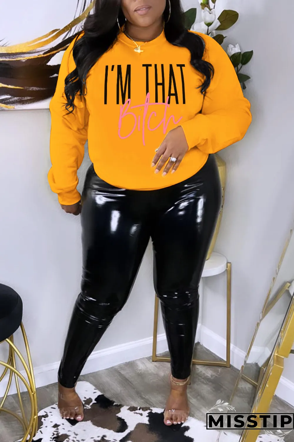 Grey Street Vintage Print Patchwork O Neck Tops