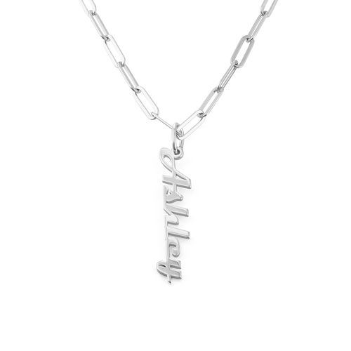 925 Sterling Silber Kettenglied Namen Halskette mit 1 Namen n1 Kettenmachen