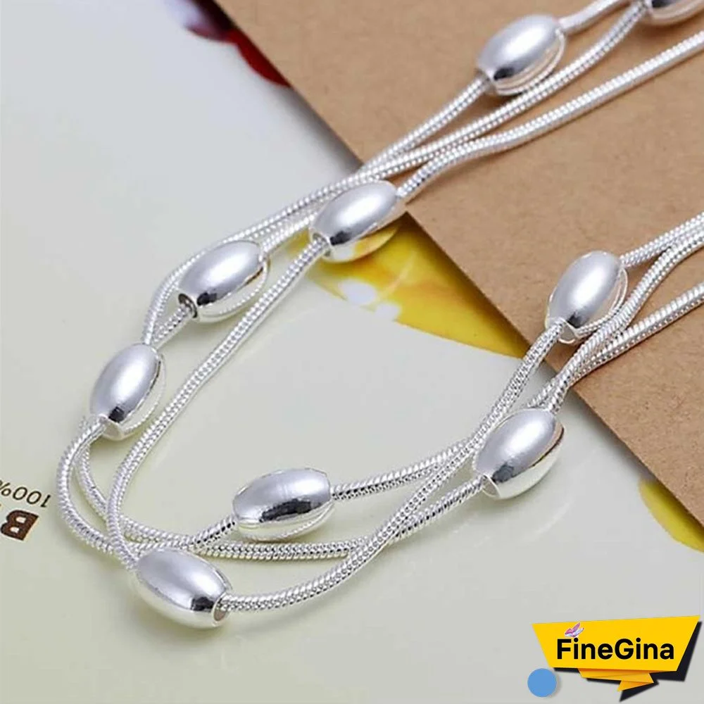 Fashion Luxury Design Men & Women's 925 Sterling Silver Charm Bracelet Fine Jewelry