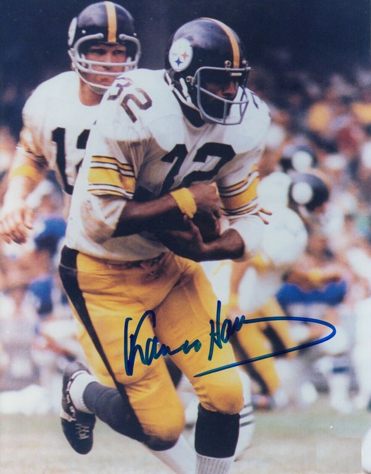 Franco Harris Autographed Signed 8x10 Photo Poster painting ( HOF Steelers ) REPRINT