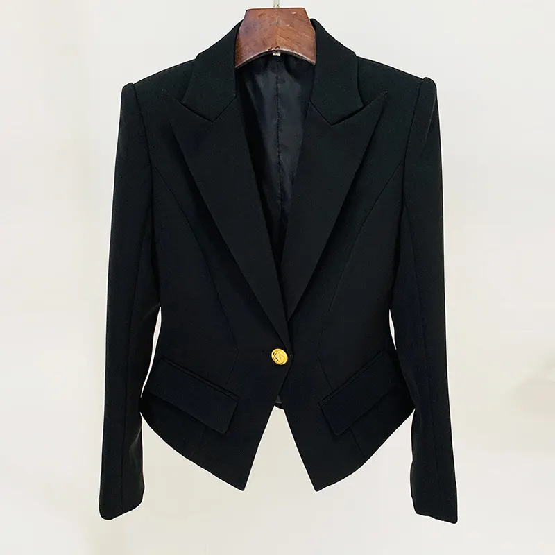 Nigikala Nigikala Quality 2025 Star Fashion A Buckle Lion Buckle Clasp Velvet Blazer Jacket