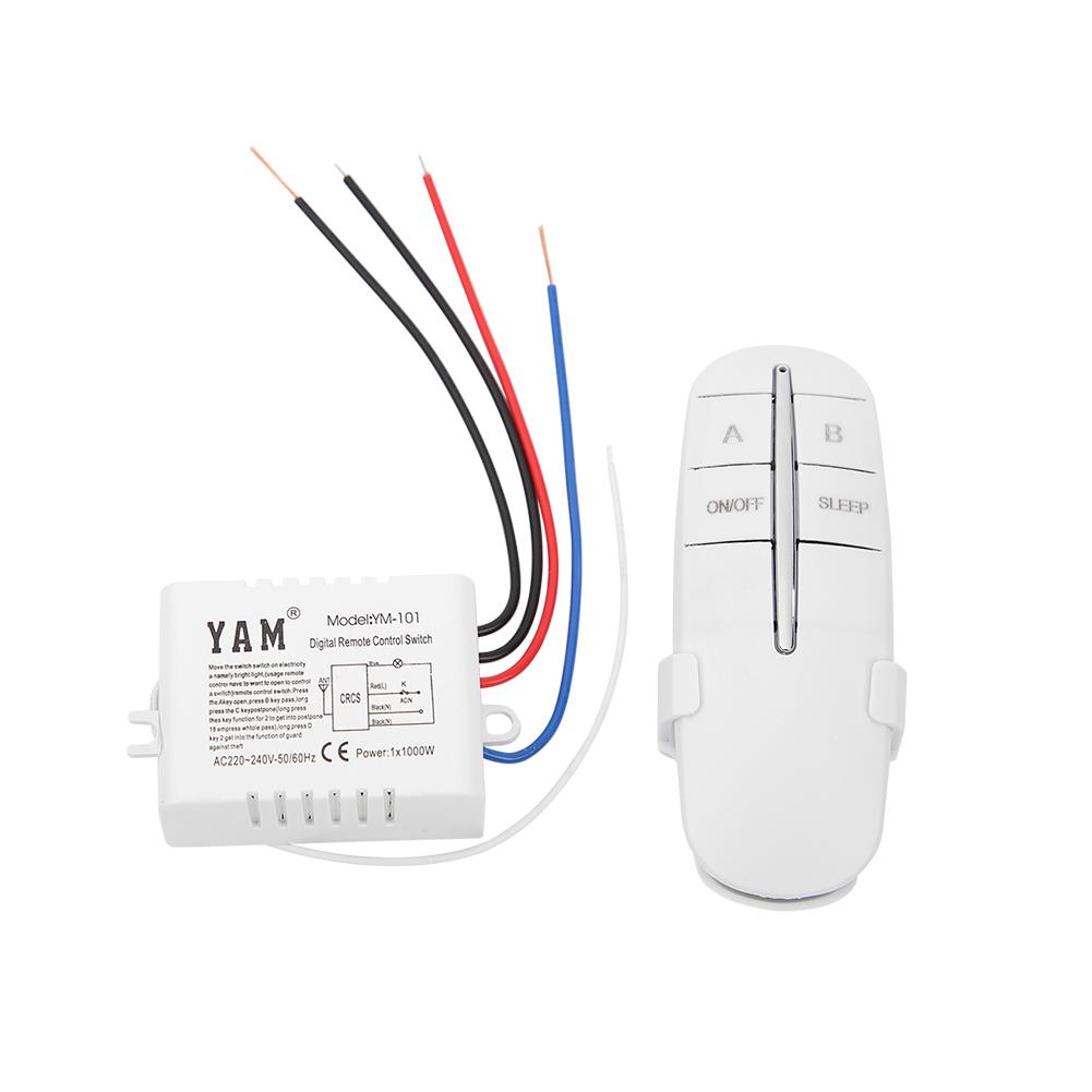 

Wireless RF Remote Switch ON/OFF 220V Receiver Transmitter Light, 501 Original