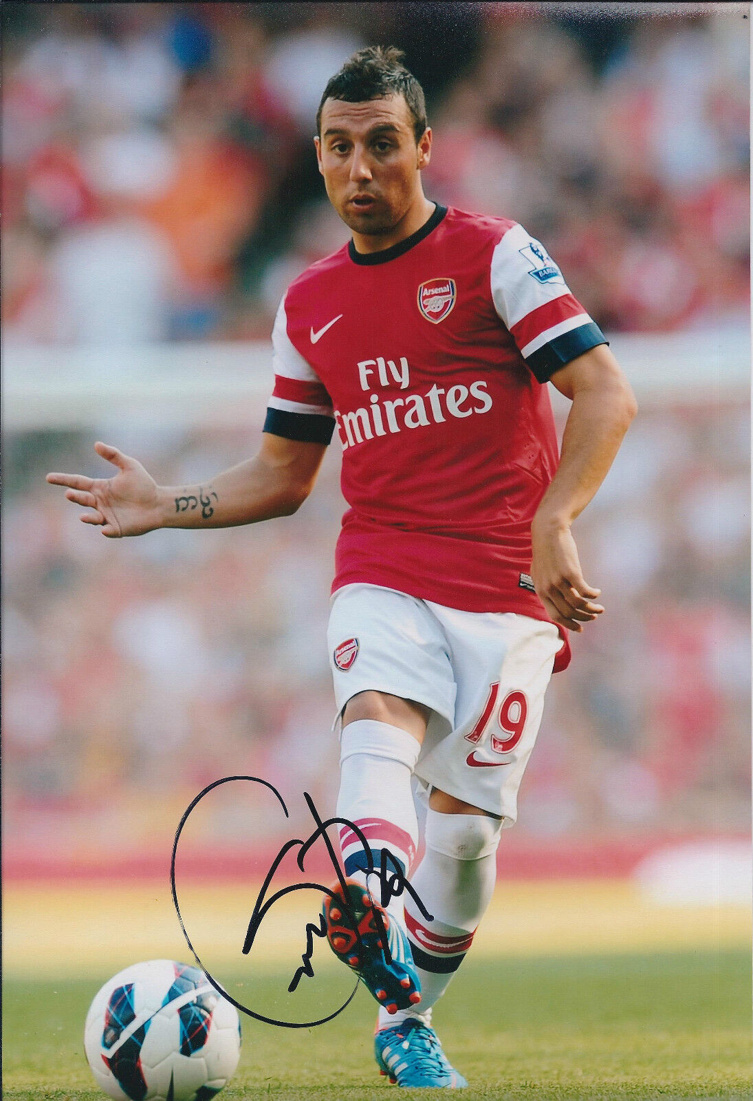 Santi CAZORLA Signed Autograph Photo Poster painting AFTAL COA ARSENAL Premier League Spain RARE