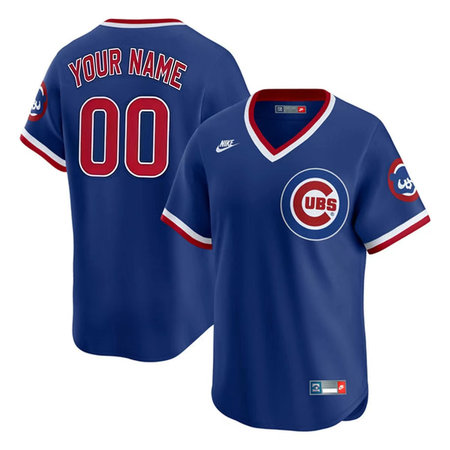 Youth Chicago Cubs Nike Royal Limited 1994-96 Alternate Cooperstown Authentic Lettering Custom Jersey
