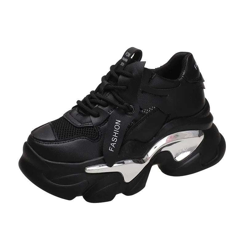 Tanguoant Tanguoant Station Thick Bottom Dad Shoes Round Head Spring And Autumn New Fashion Casual Net Front With Sports Shoes Female Platform Shoes