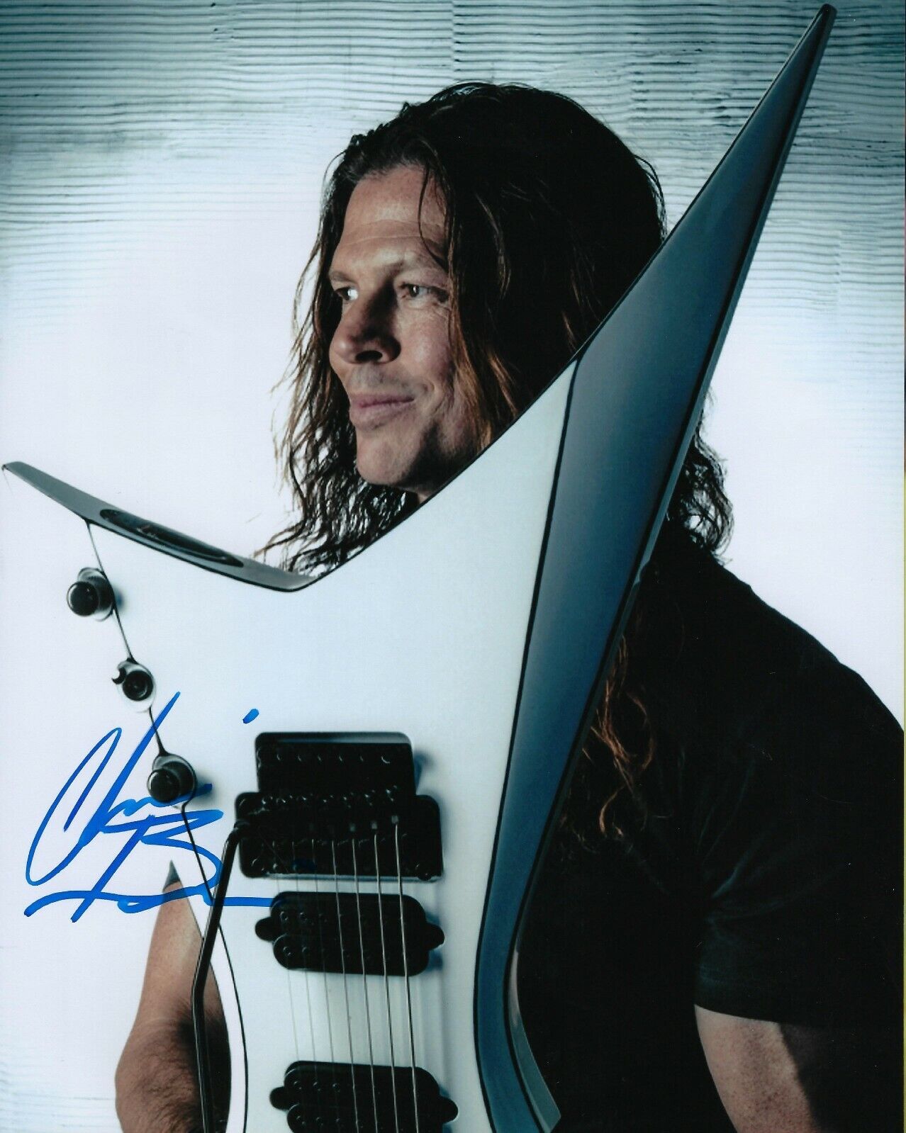 GFA Megadeth & Jag Panzer * CHRIS BRODERICK * Signed 8x10 Photo Poster painting PROOF C2 COA