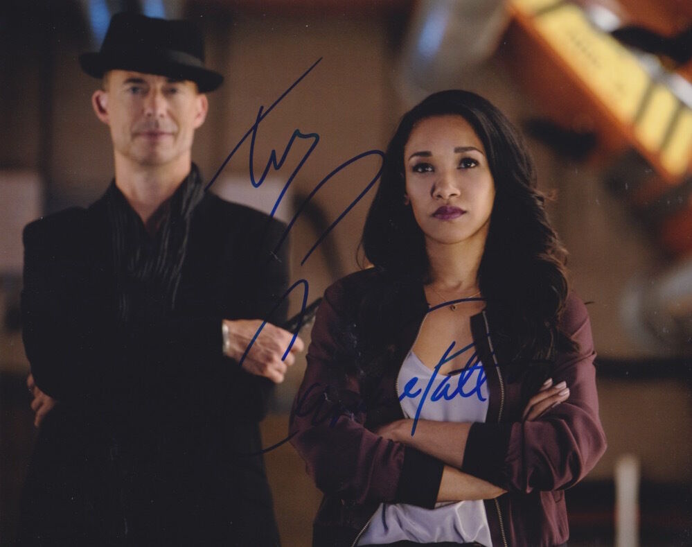 The Flash (Tom Cavanagh & Candice Patton) signed 8X10 Photo Poster painting