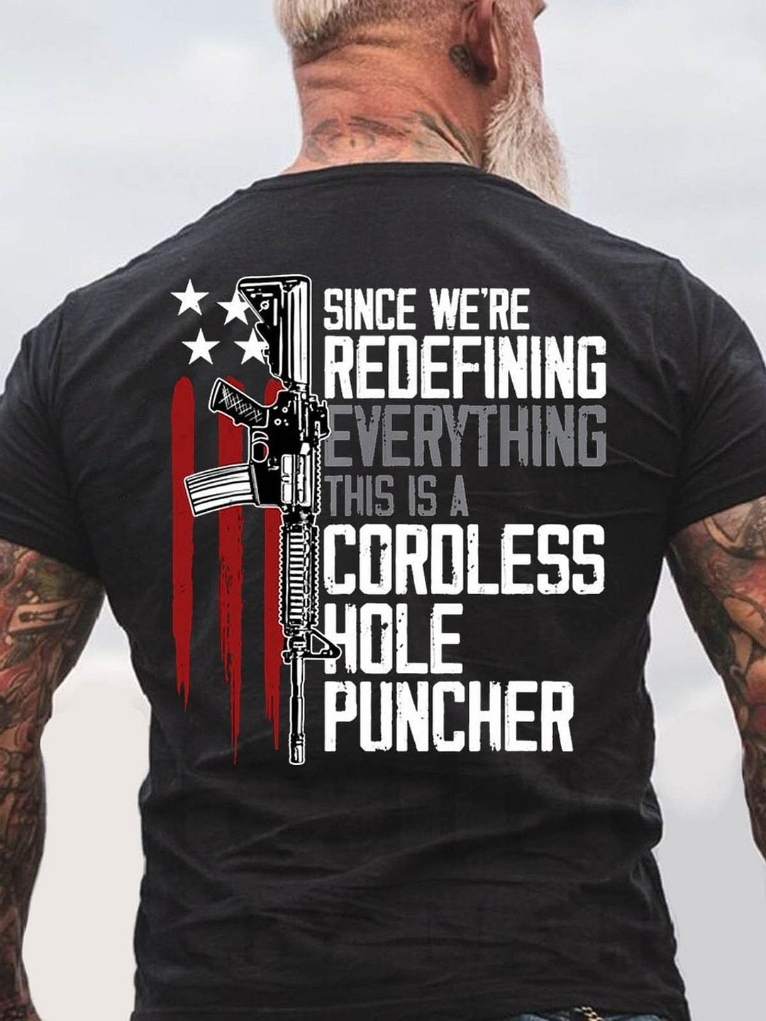 Since We Are Redefining Everything This Is A Cordless Hole Puncher Men's Graphic Novelty T-shirt