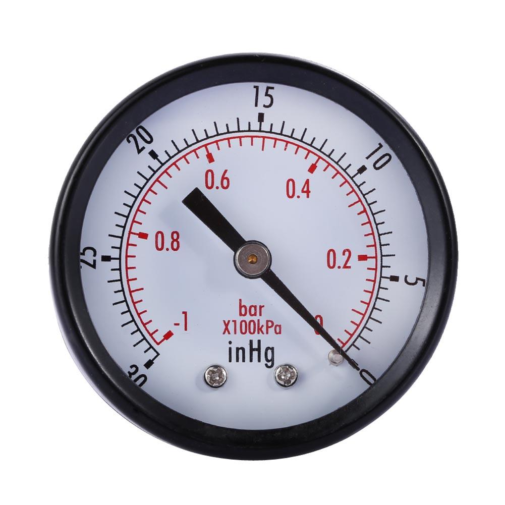 

Dry Utility Vacuum Pressure Gauge Blk.Steel 1/4 Center Back -30HG/0PSI, 501 Original