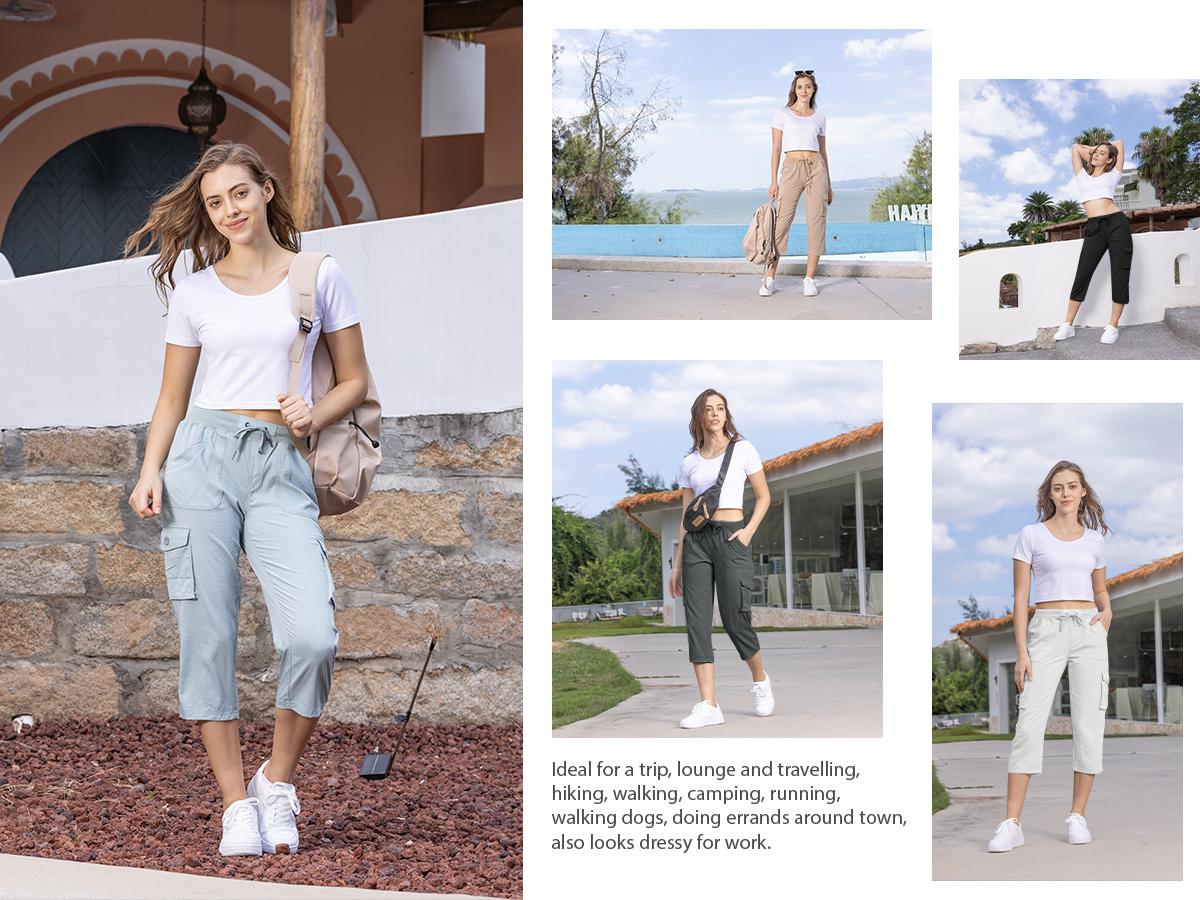 YSENTO Women's Cargo Capris Pants Plus Size Outdoor Lightweight Casual Trip Loose Shorts Summer Style Moms over 30 Comfy wear ootd Bottoms Basic Black Camouflage Pants #outdoorfun YSENTO Women's Cargo Capris Pants Plus Size Outdoor Lightweight Casual Trip Loose Shorts Summer Style Moms over 30 Comfy wear ootd Bottoms Basic Black Camouflage Pants #outdoorfun