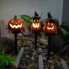 Lampe de sol en forme de citrouille/cr&acirc;ne pour Halloween
