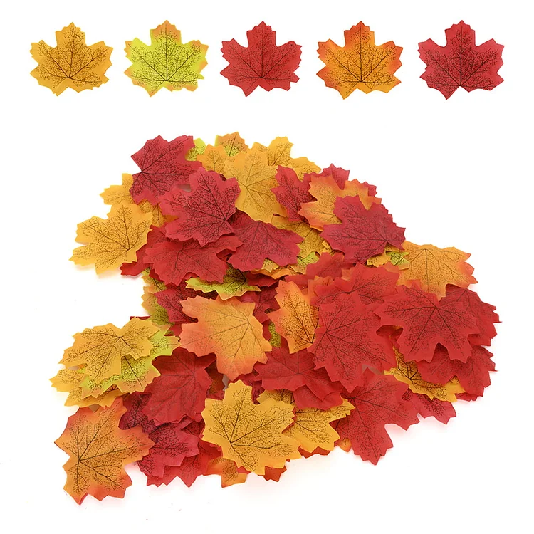 Fake Maple Leaves for Halloween Party Festival Thanksgiving Autumn Fall Harvest Home Decoration