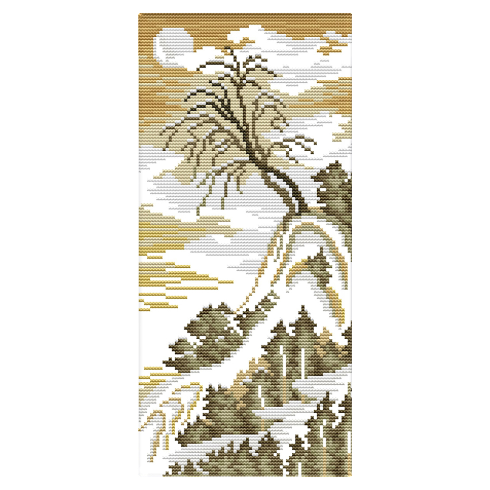 

Moonlight - 14CT Stamped Cross Stitch - 17*35cm, 501 Original