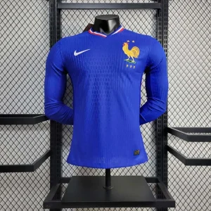2024 Long Sleeve France Home Football Shirt 1:1 Thai Quality