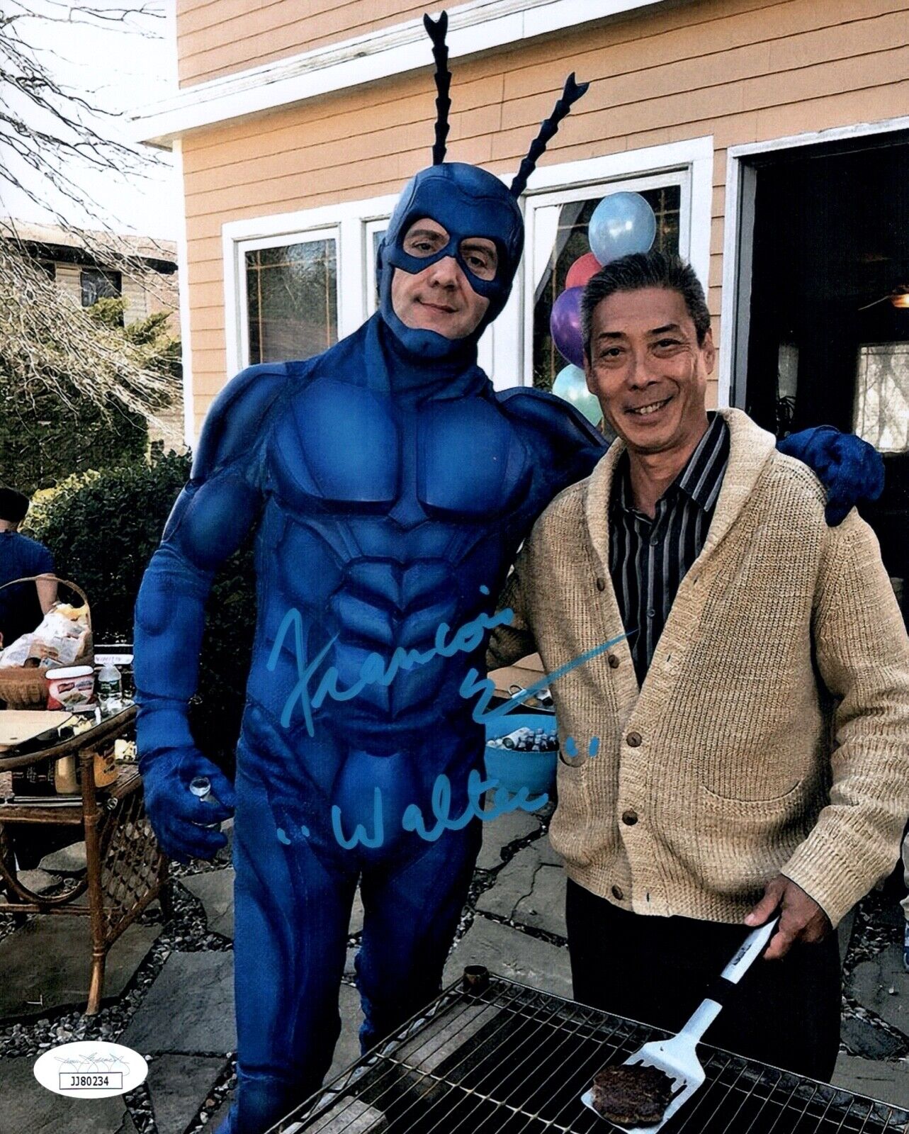 FRANCOIS CHAU Signed THE TICK 8x10 Photo Poster painting WALTER Autograph JSA COA Cert