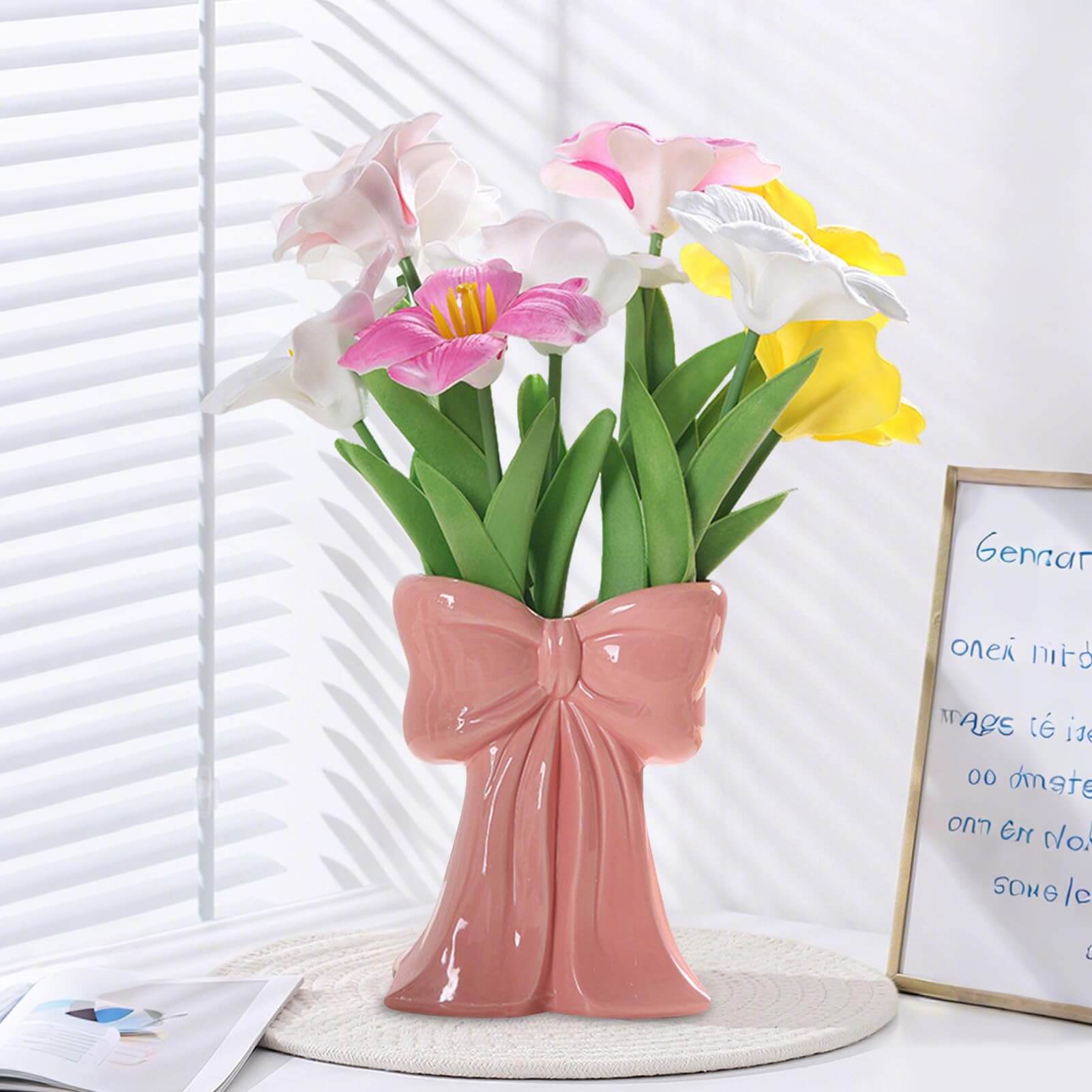 Wedding Bow Ceramic Vase