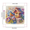 Framed Diamond Painting - Full Round Drill - Bird (25x25cm)