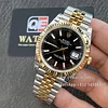 Rolex DateJust 41mm Two Tone Yellow Gold on Jubilee with Black Dial Super clone