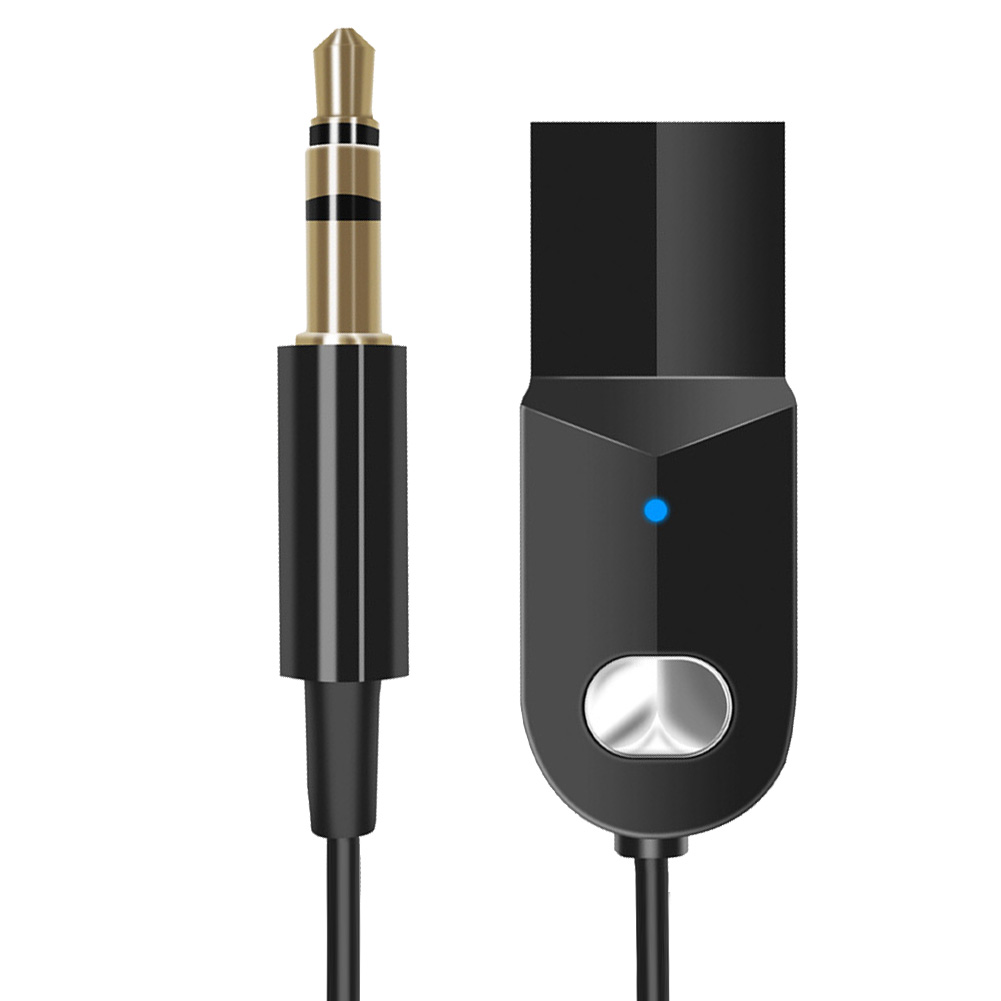 

C002 Car Bluetooth 5.0 Audio Receiver 3.5mm Jack Handsfree Music Adapter, 501 Original