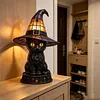 Gothic Witch Hat Night Light Halloween Decorations Colorful Wizard Hat Lamp