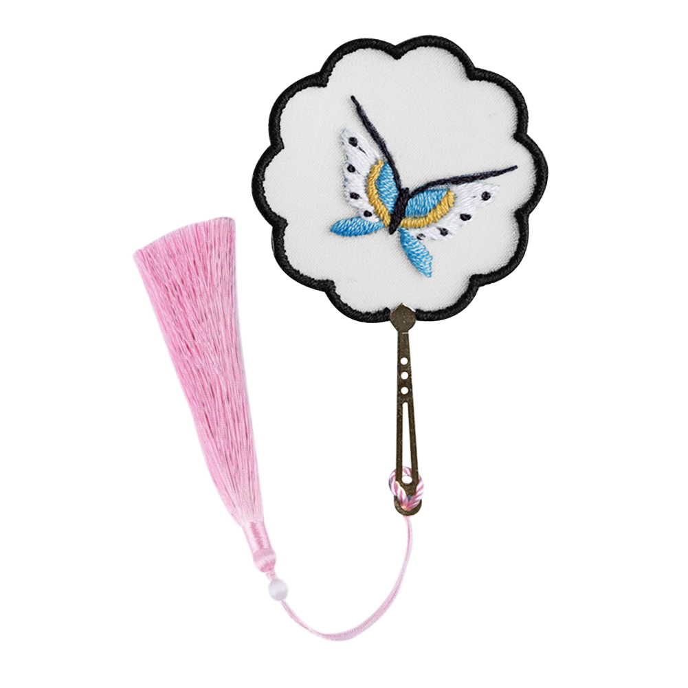 

Butterfly - Flower Shaped Bookmark Embroidery - Cross Stitch, 501 Original