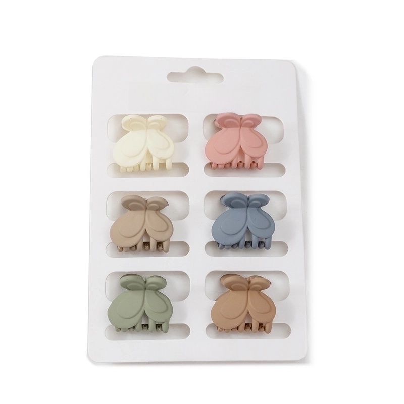 Women’s Sweet Geometric Bow Knot Plastic Resin Stoving Varnish Hair Claws