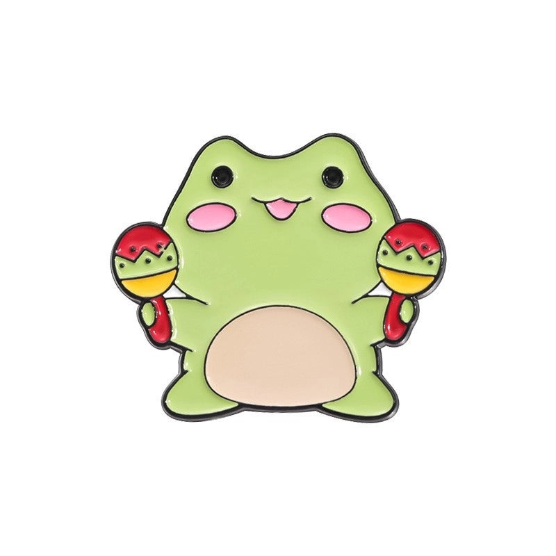 Cartoon Style Cute Pin Frog Alloy Plating Unisex Brooches