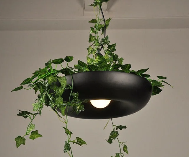 Nordic Plant Pendant Lights DIY Sky garden Led Lamp Flower Pot Hanging Lamp Dining Room Restaurant Lighting Fixtures Home Decor