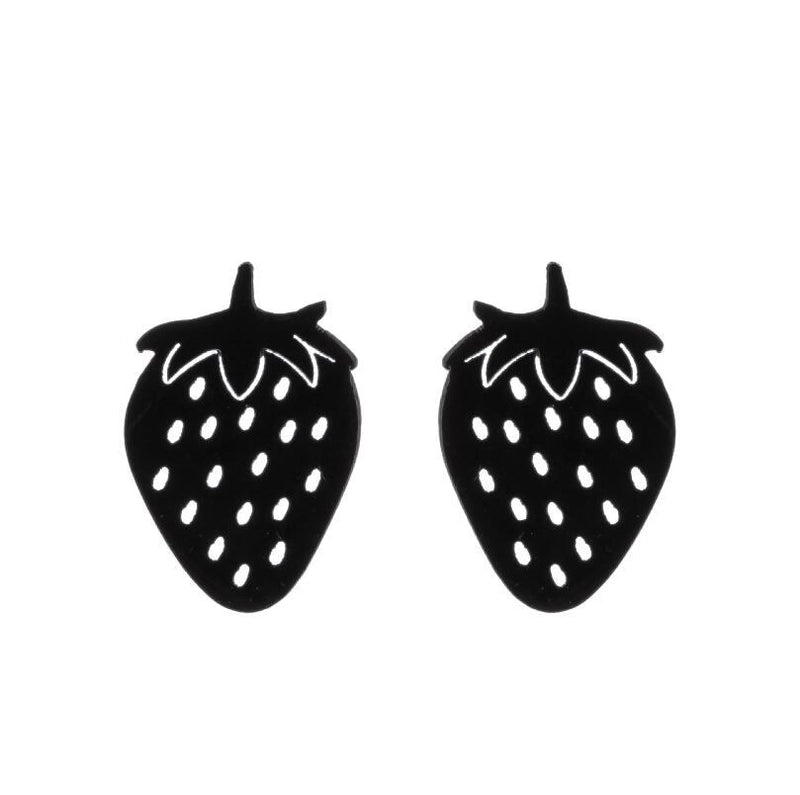 1 Pair Minimalist Fruit Stainless Steel Ear Studs