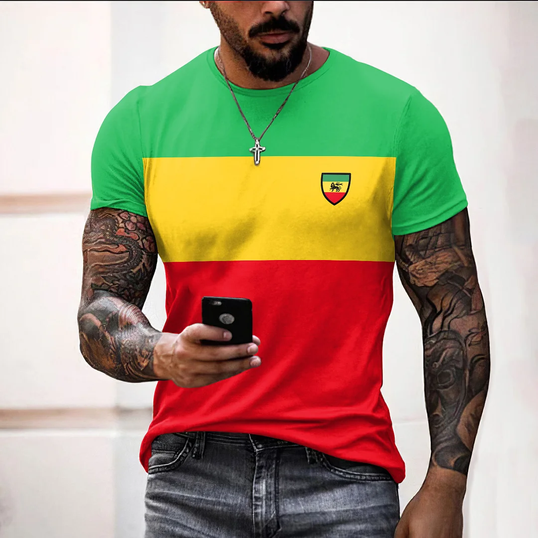 Reggae Lion Art Print T-Shirt