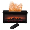 Fireplace Air Humidifier Waterless Auto-Off Aroma Diffuser for Home Decor Gift