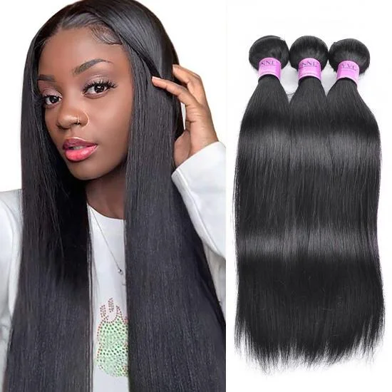 Brazilian Remy Hair Weave Straight Natural Color 1Pcs/lot 