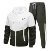 Men's Sports Casual Colorblock Hooded Suit