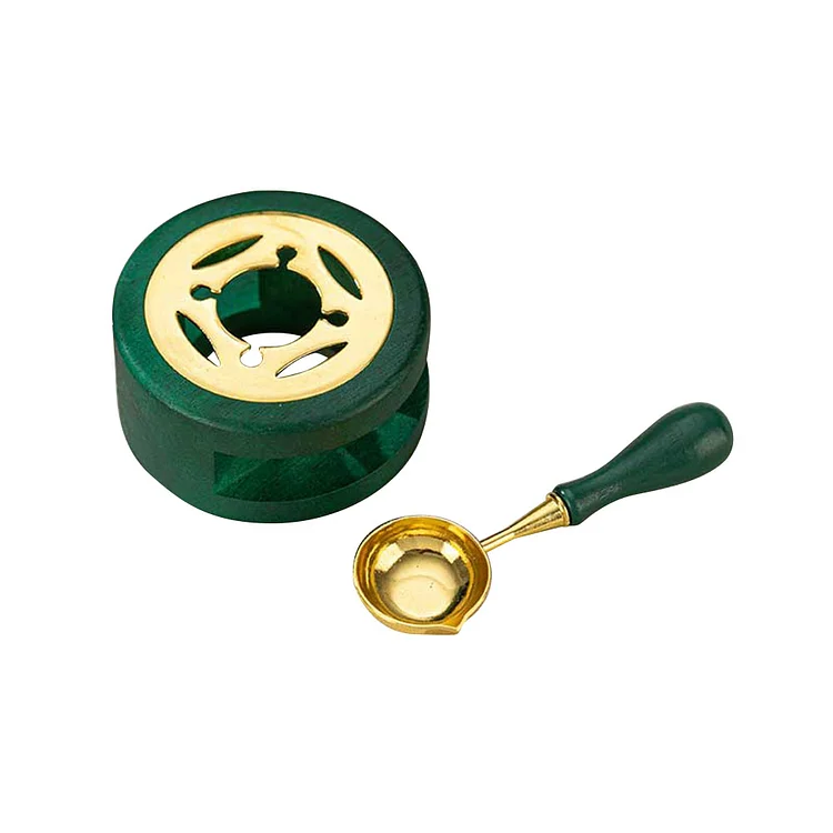 DIY Wax Furnace Stove Pot Convenient Safe for Envelope Decorative (Dark Green)