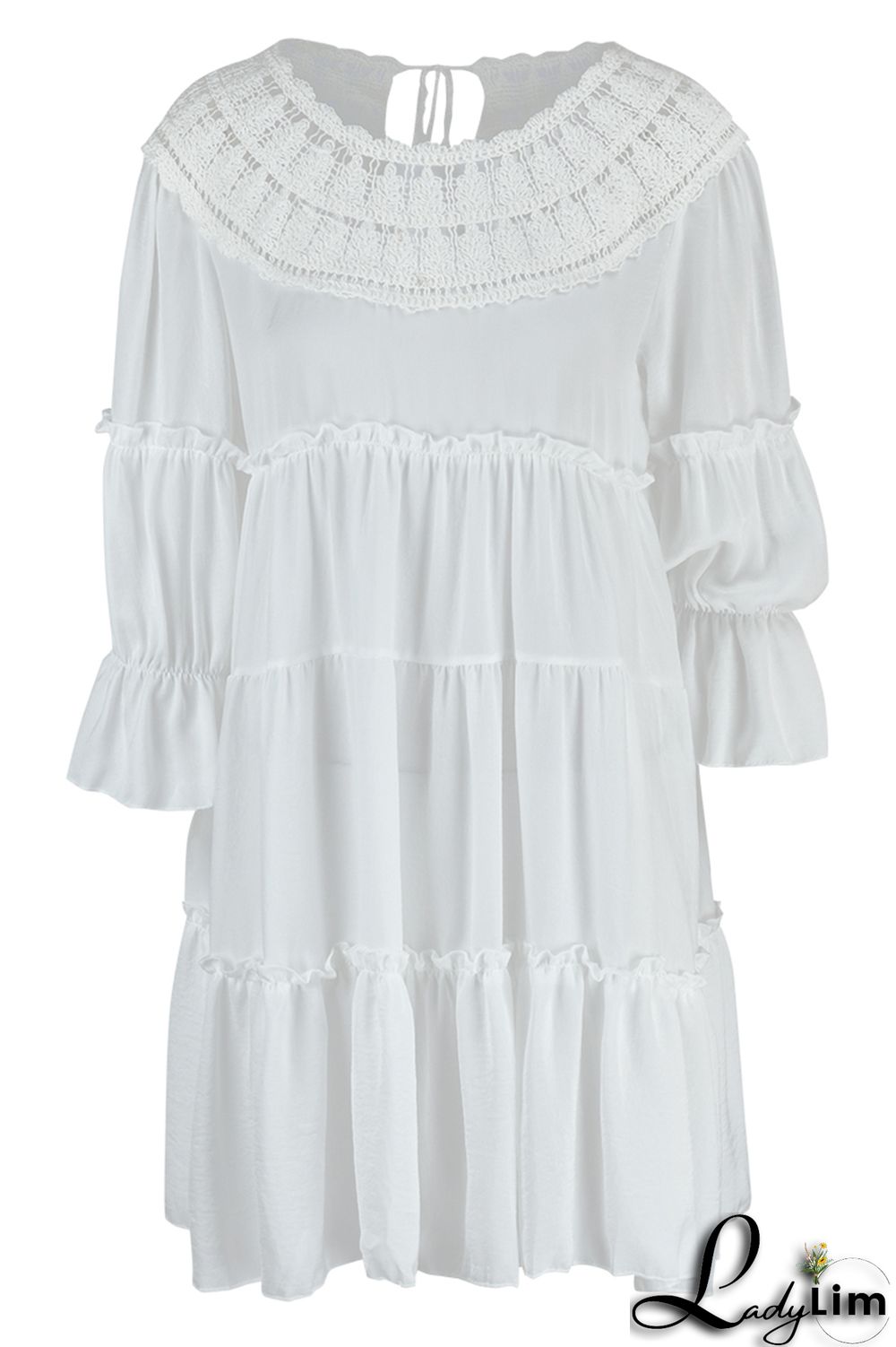 Pink Casual Solid Patchwork O Neck A Line Dresses(Without Lining)