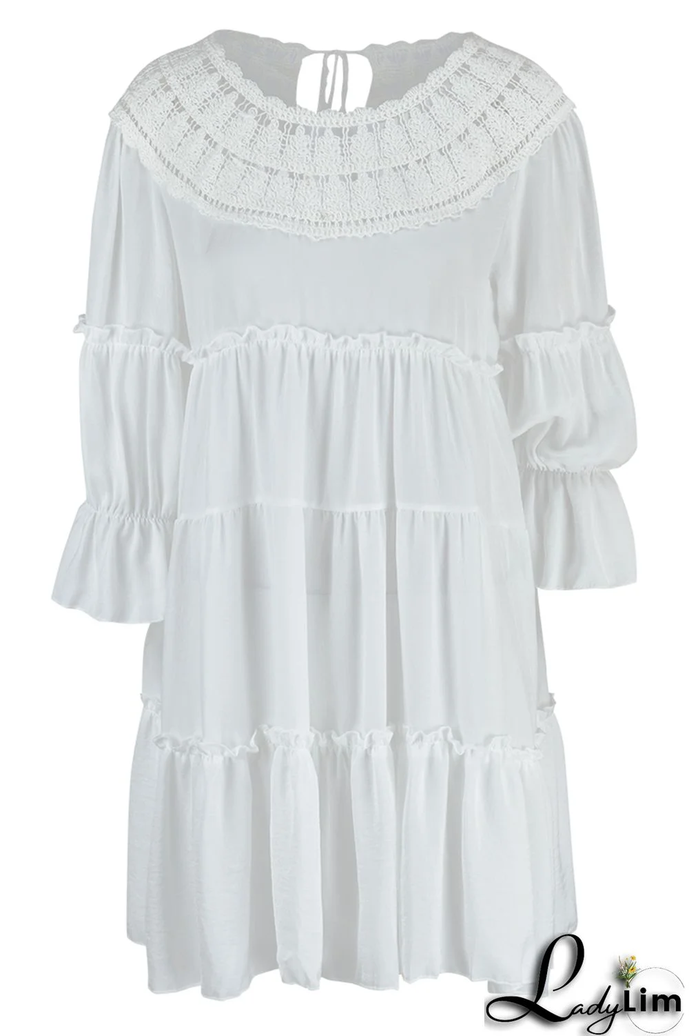 Pink Casual Solid Patchwork O Neck A Line Dresses(Without Lining)