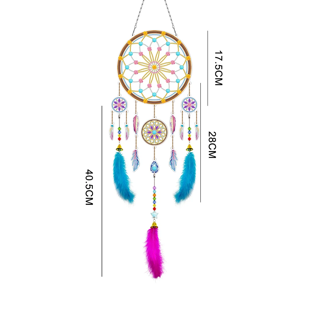 DIY Diamond Painting Dream Catcher Wind Chime