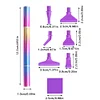 Painting Accessories Screw Thread Tips with 6 Glue Clay Diamond Art Drill Pen