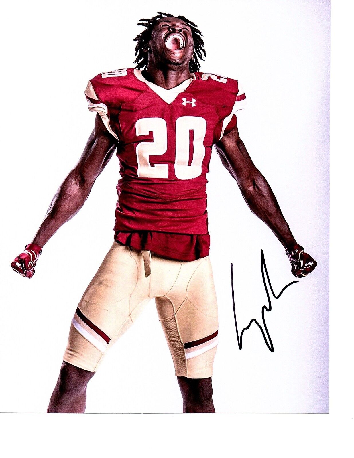 Isaac Yiadom Boston College Eagle Hand signed autographed 8x10 football Photo Poster painting b